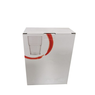 Custom made cheap  white cardboard corrugated box for tumbler packaging