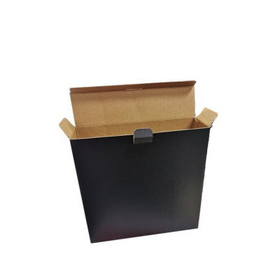 3-ply custom printed foldable paper tool packaging box matt black cardboard shipping mail box