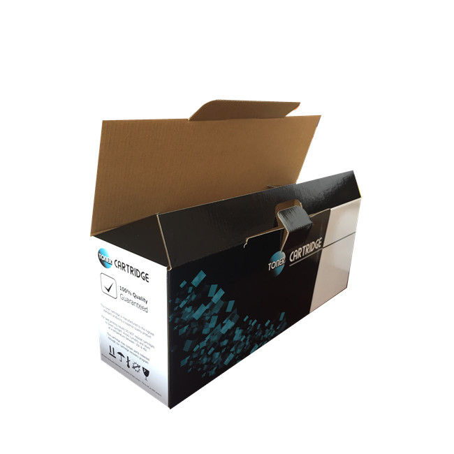 COLORED LASER TONER CARTRIDGE PACKAGING BOX BOTTOM LOCK STYLE BOX