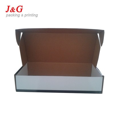 black colour corrugated printed wholesale custom mailer boxes